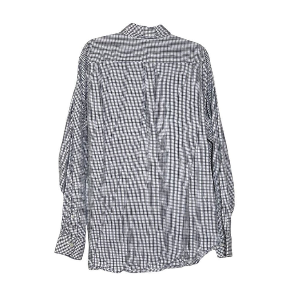 Brooks Brothers Blue and White Check Dress Shirt Egyptian Cotton Size XL/L - Picture 2 of 8